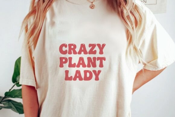 Download Crazy Plant Lady Groovy Text Png - Groovy Collection