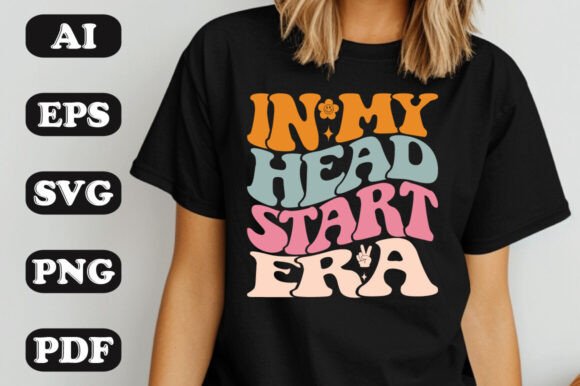 Download In My Head Start Era Groovy Retro Wavy T - Groovy Collection