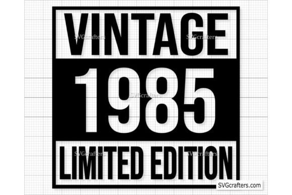 Download Vintage 1985 Svg Png, 37th Birthday Svg - 1985 Collection