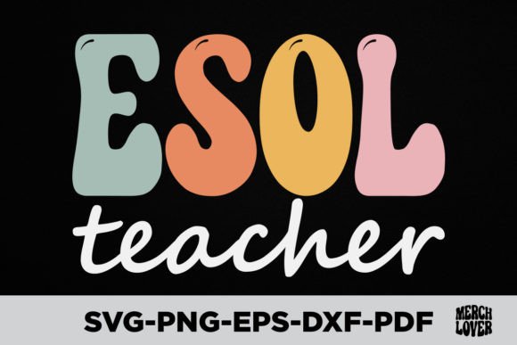 Download Groovy Retro Wavy ESOL Teacher - Groovy Collection