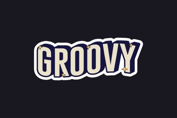 Download Groovy Text with Retro Typography Design - Groovy Collection
