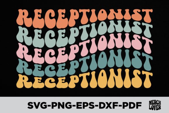 Download Groovy Retro Wavy Receptionist T-Shirt - Groovy Collection