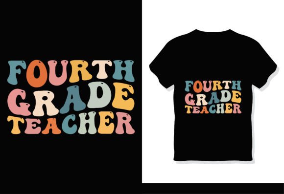 Download Fourth Grade Teacher Retro Groovy Shirt - Groovy Collection
