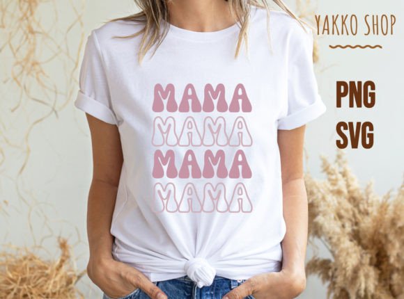 Download Mama Retro Sublimation Groovy Shirt PNG - Groovy Collection