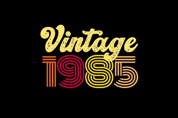 Download Vintage 1985, T-shirt Design Svg - 1985 Collection