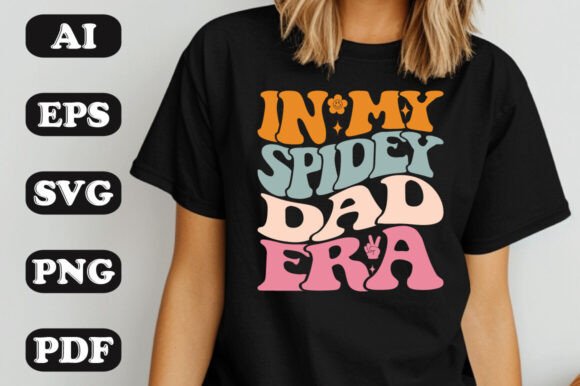 Download In My Spidey Dad Era Groovy Retro Wavy T - Groovy Collection