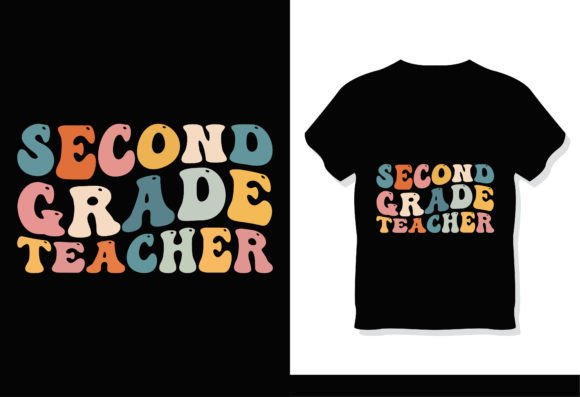 Download Second Grade Teacher Retro Groovy Shirt - Groovy Collection