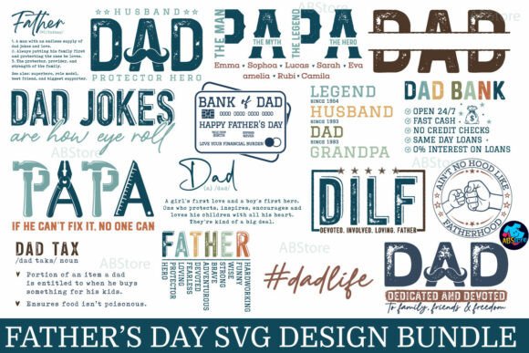 Download Father's Day SVG Design Bundle - Father Collection