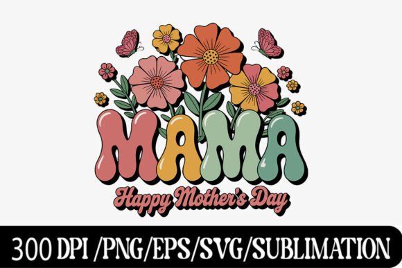 Download Groovy Mama Typography Mother’s Day - Groovy Collection