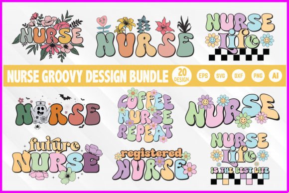 Download Nurse Sublimation Groovy Shirt Bundle - Groovy Collection
