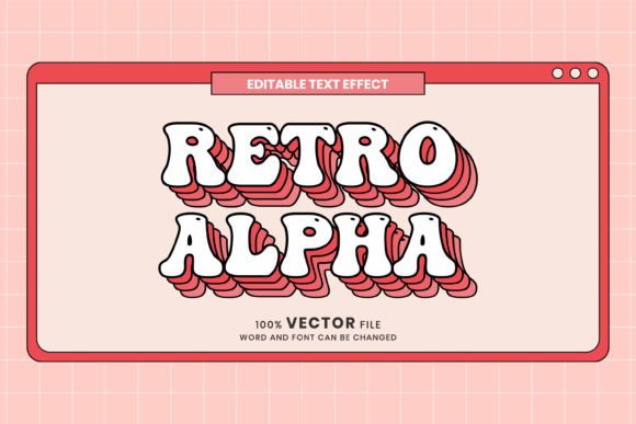 Download Retro Alpha 70s Groovy Text Style Effect - Groovy Collection