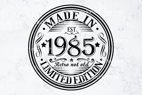 Download 39th Birthday Svg Born in 1985 VIntage - 1985 Collection